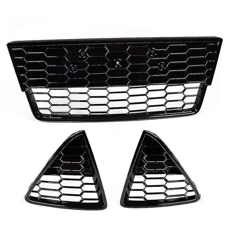 Car Grills Focus 3pcs Car Honeycombed Front Bumper Lower Grille Grills For Focus 2012 2013 2014