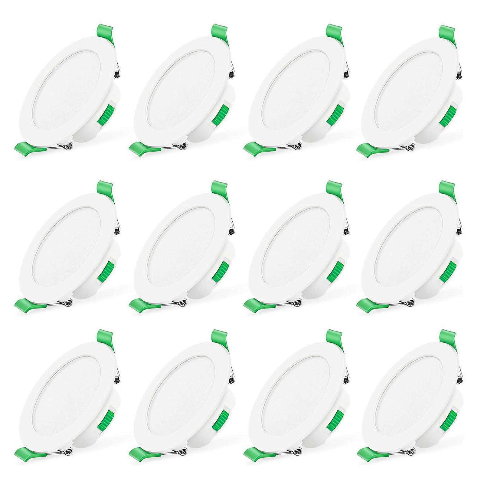 Alusso Lighting 12PCS 7W White Led Downlight Recessed Ceiling Lights Slim Spot Light