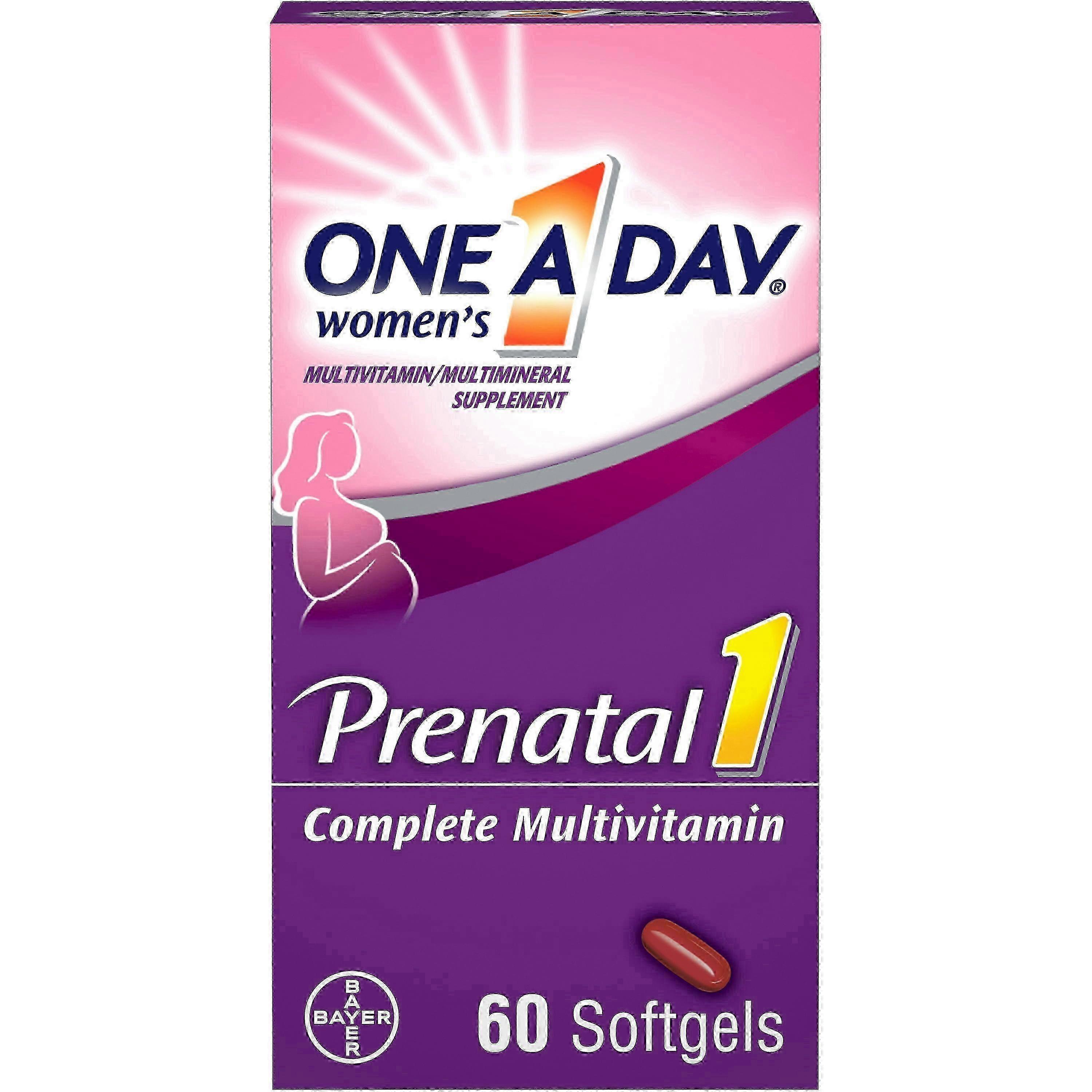 One A Day Women's Prenatal Multivitamin With Omega 3 And Dha, Softgels, 60 Ea