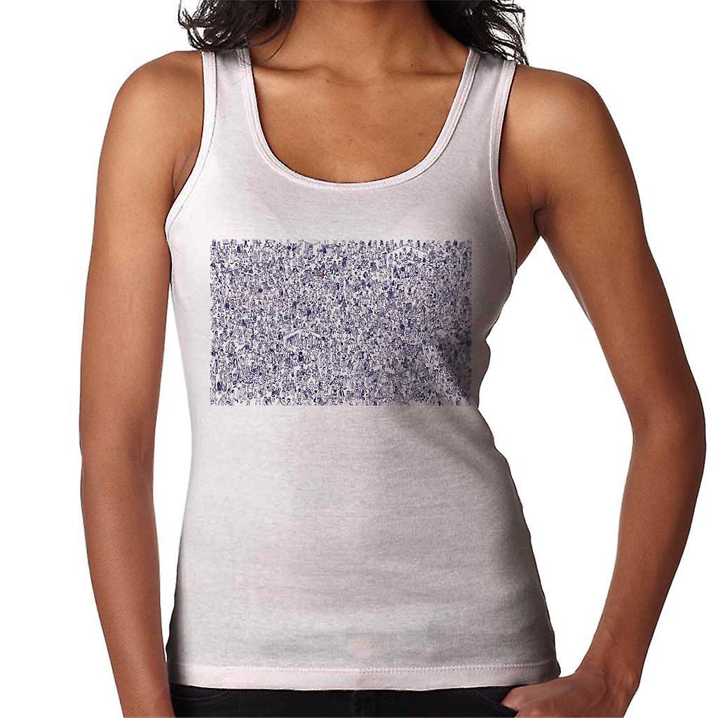 Wheres Wally Where's Wally Hiding In A Crowd Women's Vest White Small