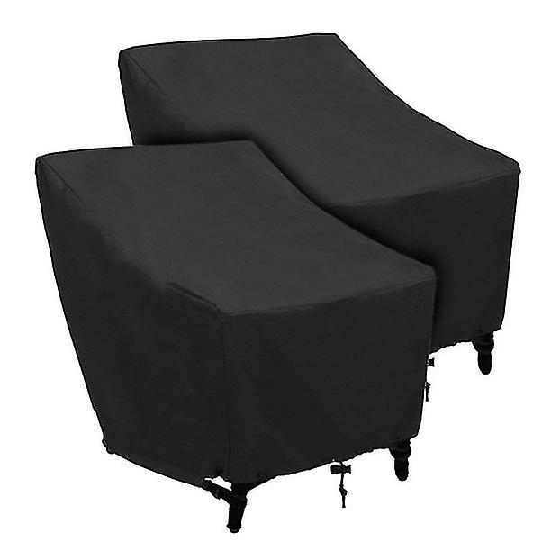 Yesfit Patio High Back Chair Cover, Waterproof And Durable Outdoor Stackable Chair Cover, Premium Outdoor Stacking Black Chair Cover 25.5*25.5*47.2in