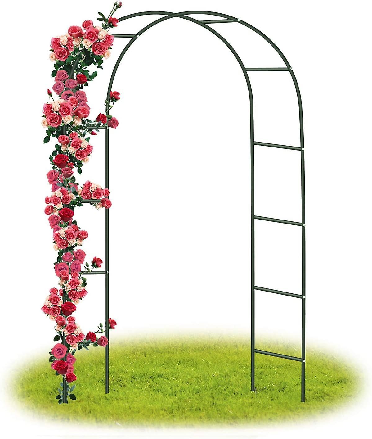 Piao Garden Arch/wedding Arch Arch For Roses Stake Garden Column, Metal Garden Arch For Climbing Plants Metal 240 X 140 X 38 Cm/ Green