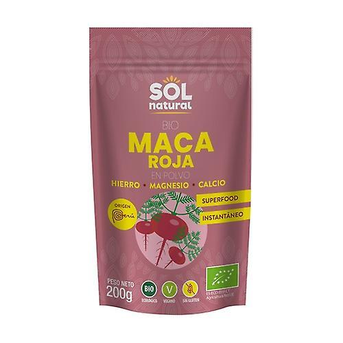 Sol Natural Organic red maca powder 200 g of powder