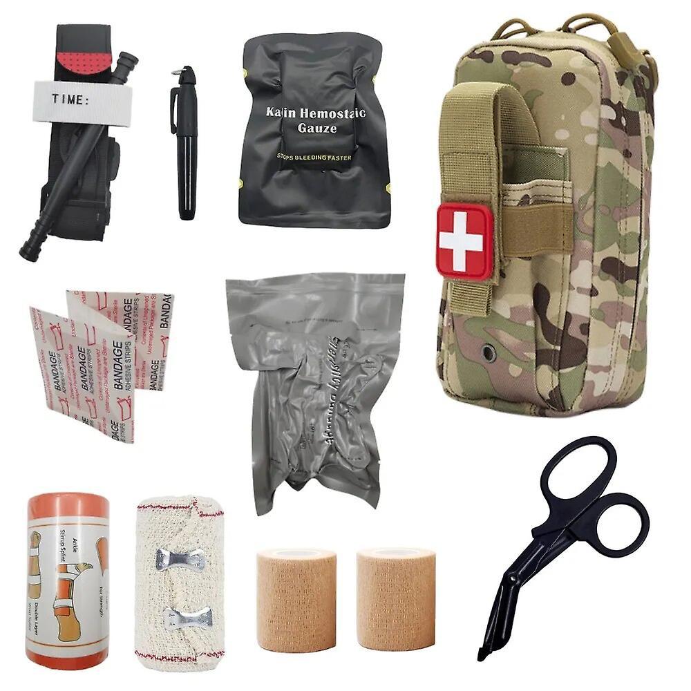 Jhshop Tactical First Aid Kit EDC First Aid Kit Molle IFAK Kit EMT Medical Kit Survival Military Tourniquet Bandage Israel Bandage CP