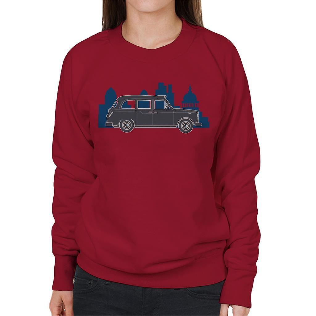 London Taxi Company TX4 Within The City Women's Sweatshirt Cherry Red X-Large