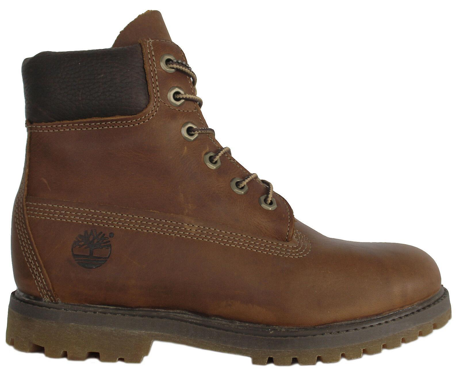 Timberland AF 6 Inch Premium Womens Girls Waterproof Leather Boots 8261R B73C Brown UK 3.5 EU 36 US 5.5