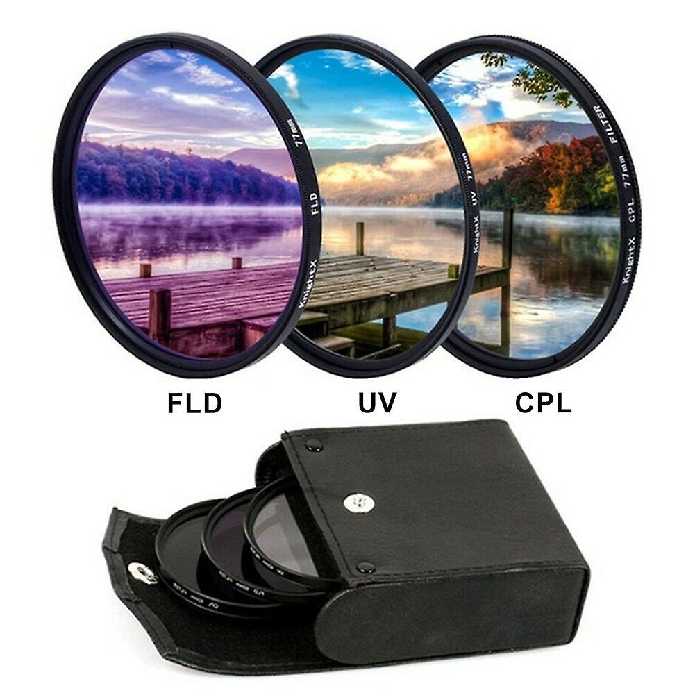 Farfi Professional Uv Cpl Polarizer Fld Photo Photography Filter Kit For Slr Camera 58mm