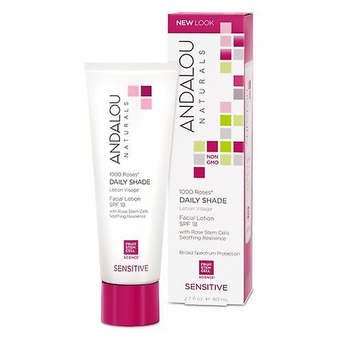 Andalou Naturals 1000 Roses Daily Shade Facial Lotion, With SPF 18, 2.7 Oz (Pack of 1)