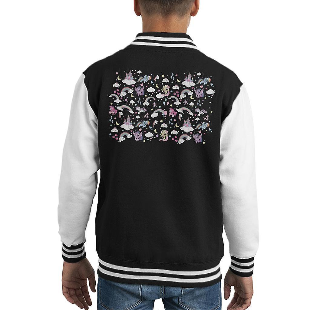 My Little Pony Castle Kid's Varsity Jacket Black/White X-Small (3-4 yrs)