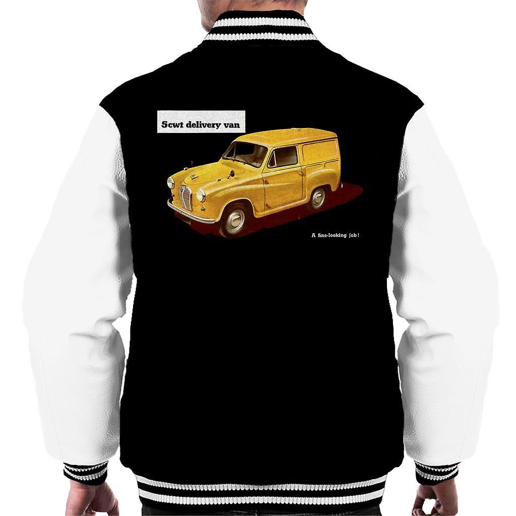 Austin 5cwt Delivery Van British Motor Heritage Men's Varsity Jacket Black/White X-Large