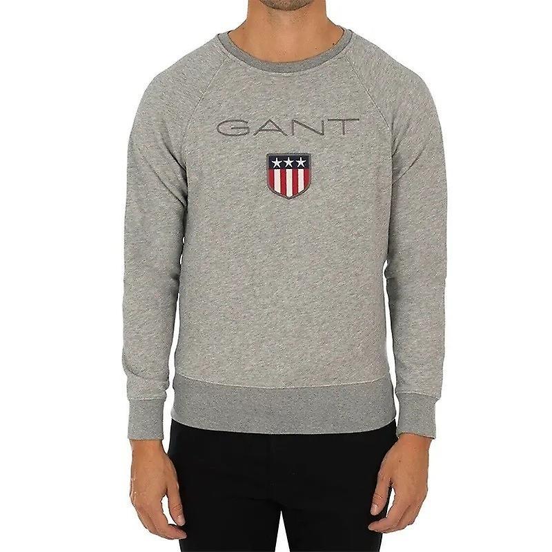 Gant Shield Mens Sweatshirt Crew Neck Long Sleeve Pullover M