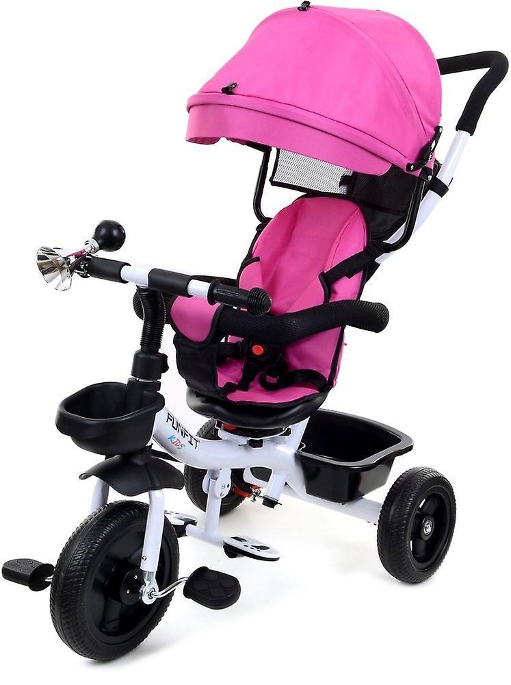 Viking Choice Tricycle buggy multifunctional - Pink hood - growing along