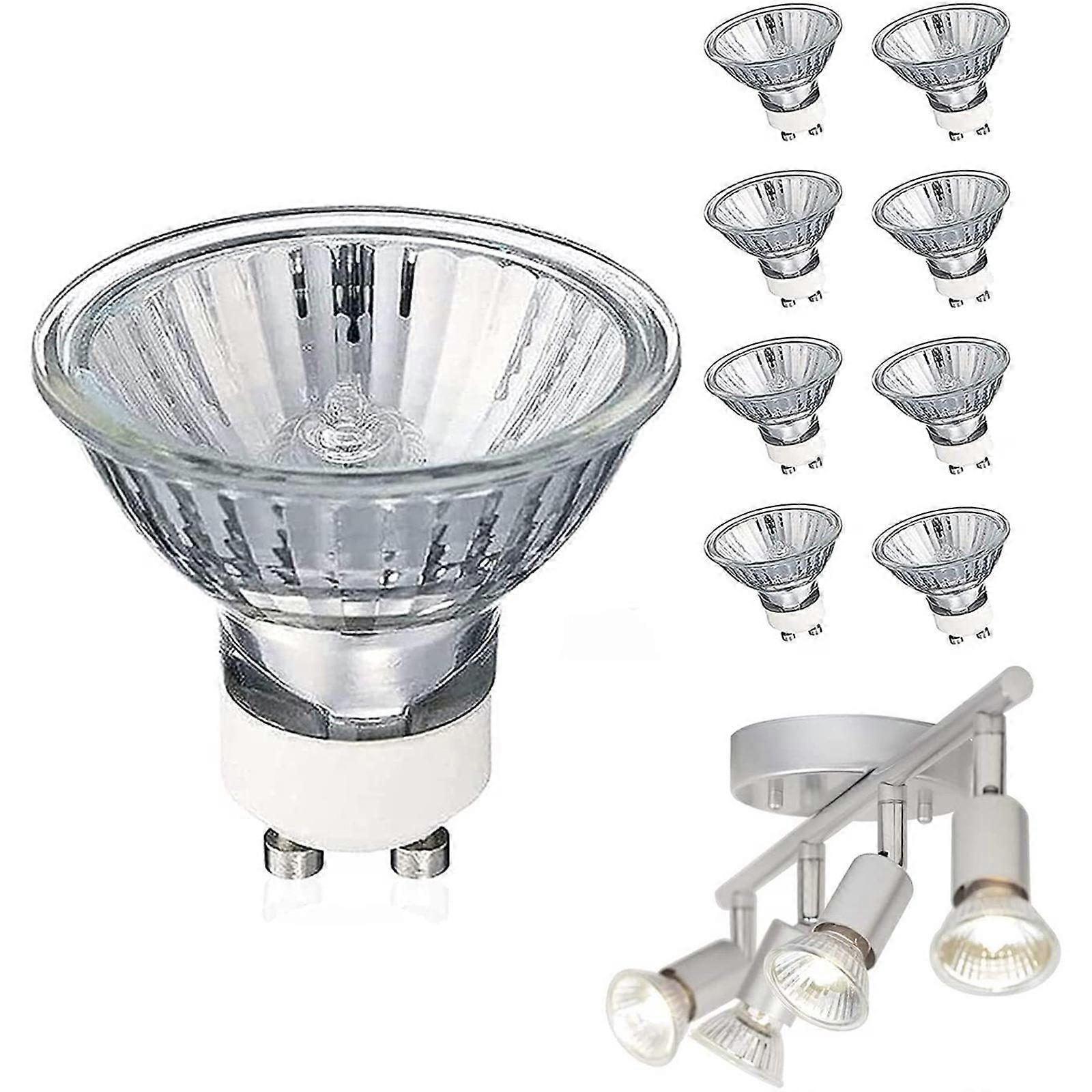 Unbrand GU10 50 W/35W Halogen Bulbs, GU10 Dimmable Warm White High Brightness GU10 Halogen Bulbs for Track Lights, Spotlights, Ceiling Lights B-230...