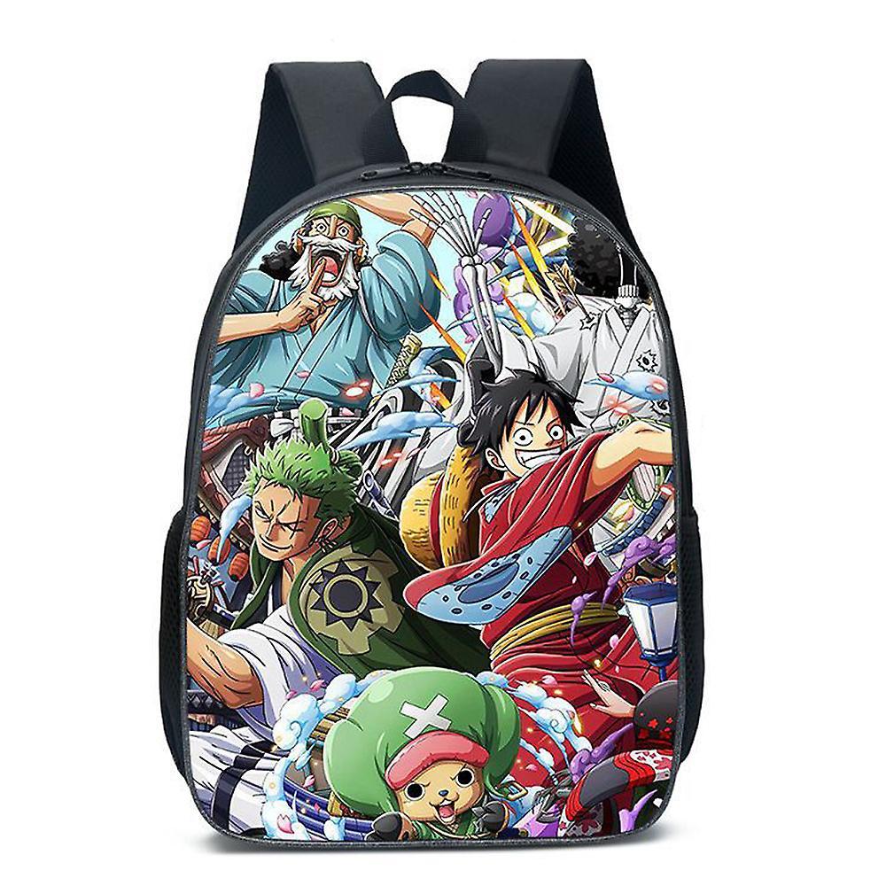 Waytogo Anime One Piece Boys Girls Outdoor Travel Backpack School Bag Daypack Shoulder Bags Children Rucksack H