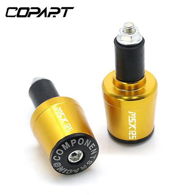 Motor For Honda Msx125 Msx 125 All Years Motorcycle Accessories Cnc 7/8"22mm Handlebar Grips Handle Bar Cap End Plugs Gold