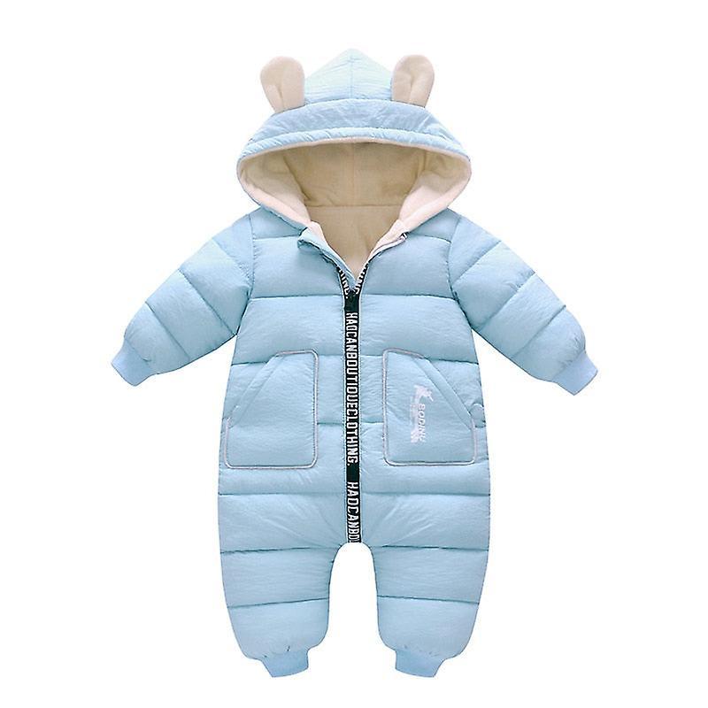 Slowmoose Winter Baby Jacket Coat, Snowsuit Down Cotton Sky Blue 9M