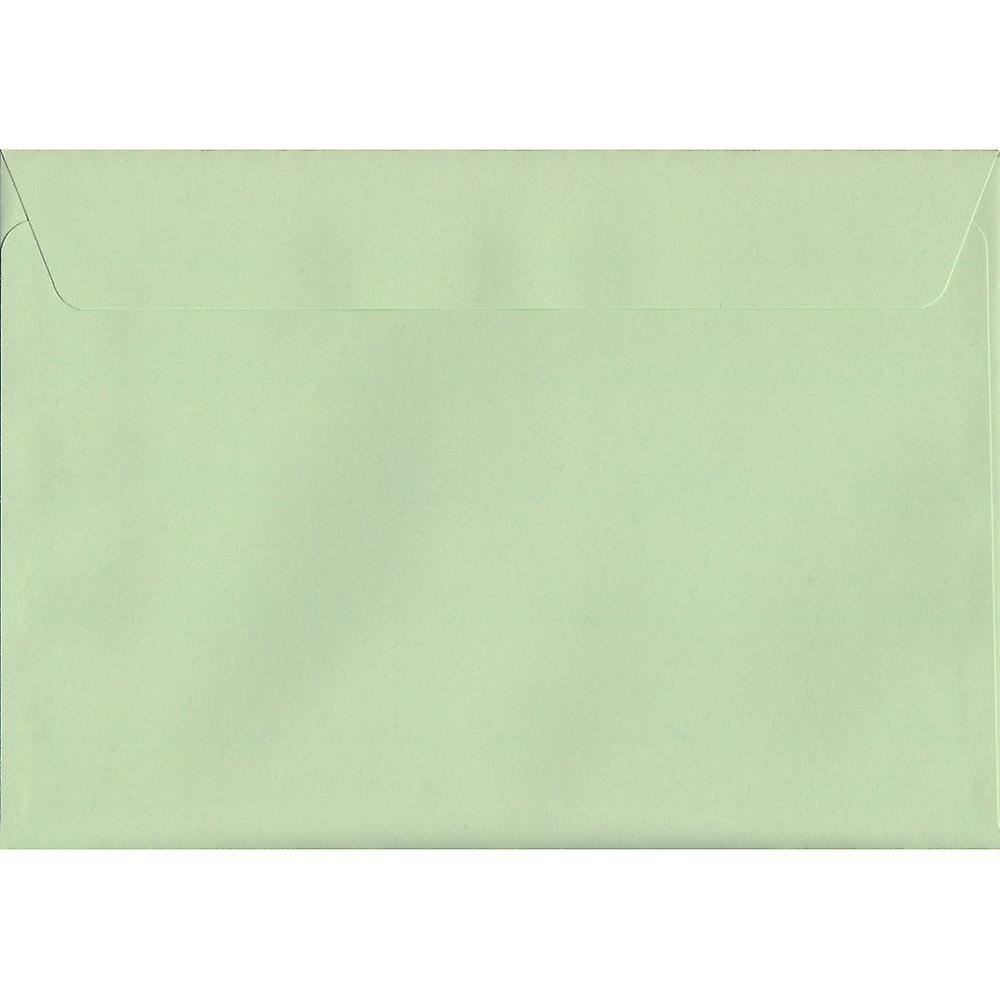 ColorSono Spearmint Green Peel/Seal C5/A5 Coloured Green Envelopes. 120gsm Luxury FSC Certified Paper. 162mm x 229mm. Wallet Style Envelope. 100