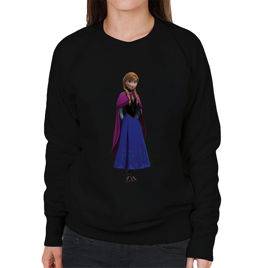 Disney Frozen Princess Anna Hands Behind Back Women's Sweatshirt Black XX-Large