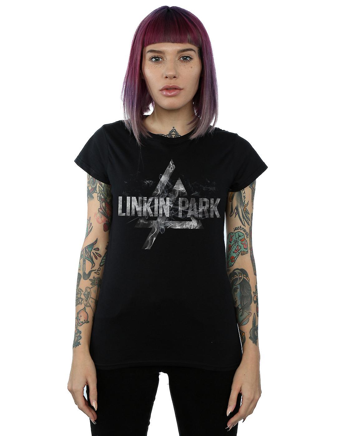 Absolute Cult Linkin Park Women's Prism Smoke T-Shirt Black Large