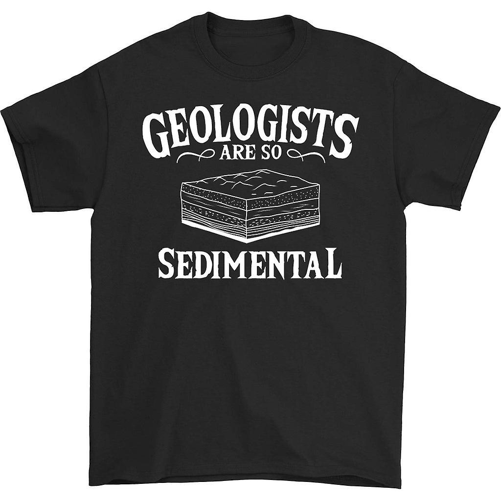 HISHARK Geologist are so sedimental t-shirt black L