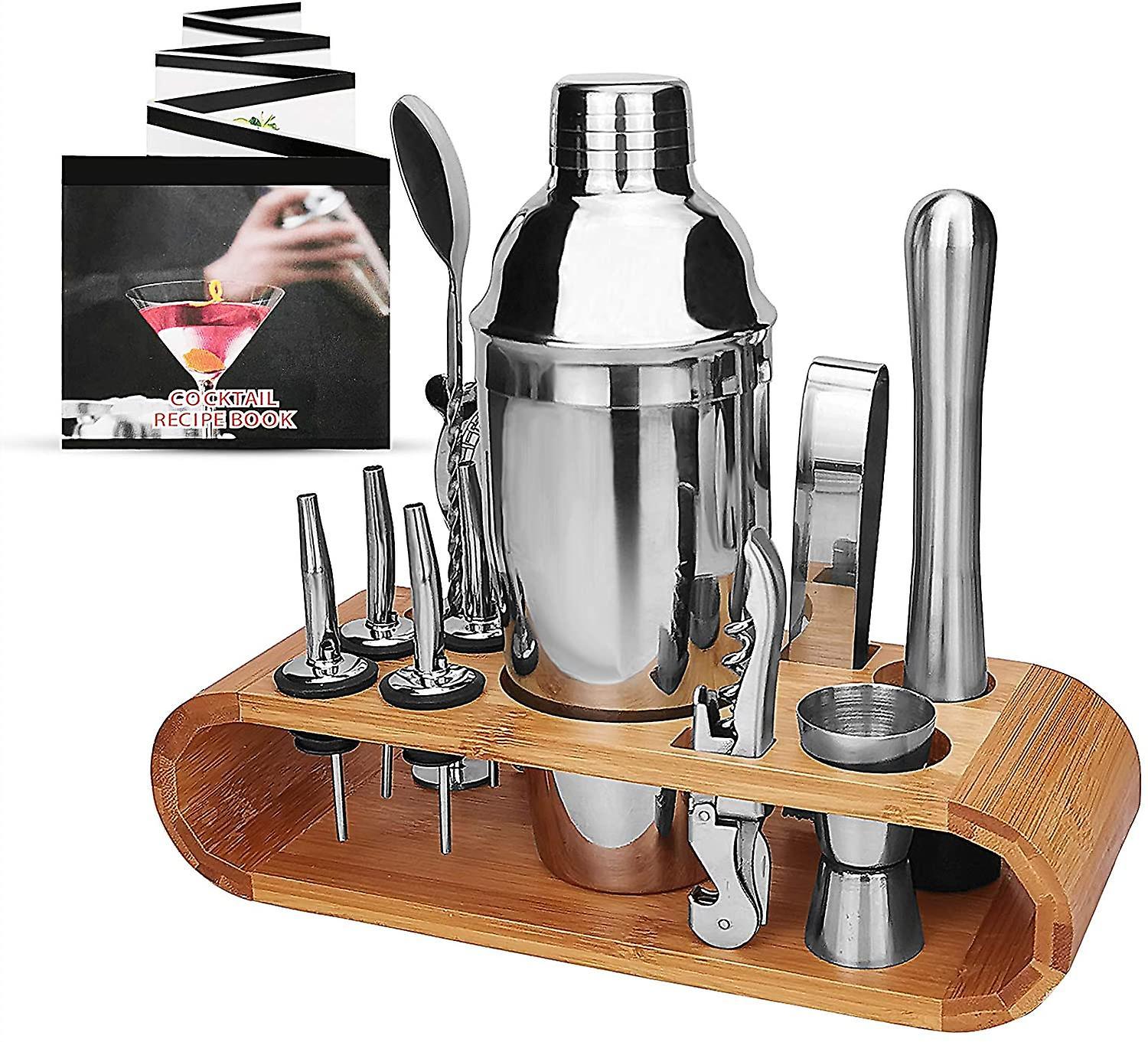 Liangnv Cocktail Set Cocktail Making Set 13pcs Barware Sets 750ml Stainless Steel Bar Cocktail Shaker Set Bartender Kit Bar Set