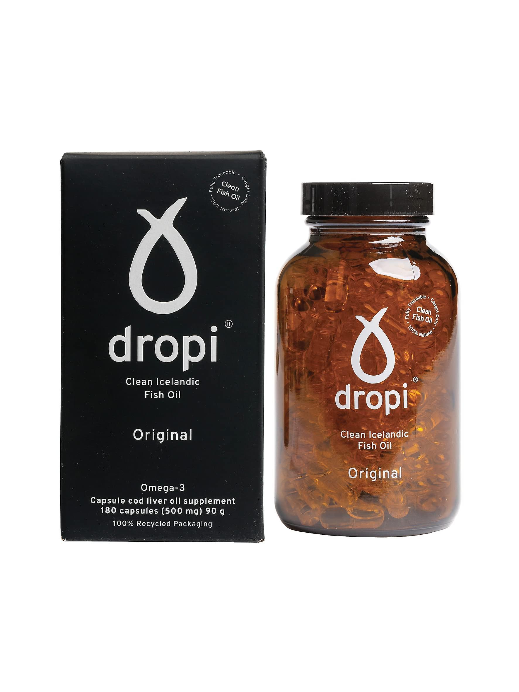 Dropi cod liver oil 180 capsules 2000mg omega 3 extra virgin