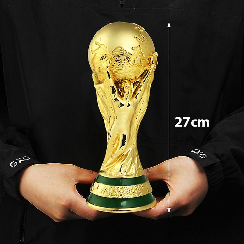 Unbrand World Cup Football Trophy Resin Replica Trophy Model Soccer Fan Souvenir Gift 27CM