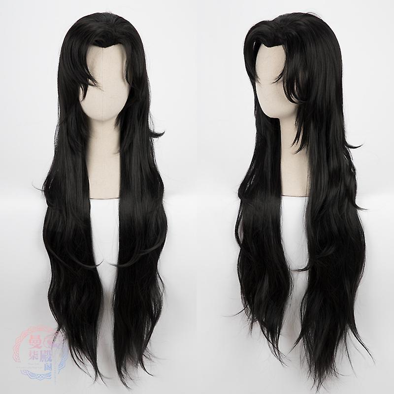 Bolongking Tian Guan Ci Fu Xie Lian Hua Cheng Cosplay Wig Black Long Straight Synthetic Hair Ancientry Universal Heaven Official's Blessing