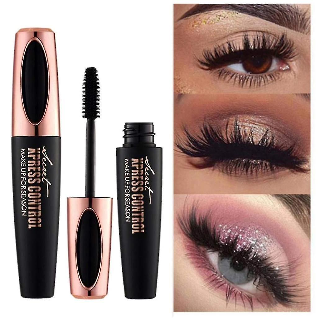 Ssylune 2pcs Mascara Made Of 4d Silk Fiber, Waterproof, Luxuriously Longer