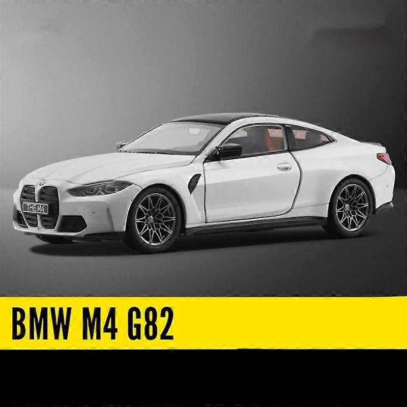 1:23  M4 G82 Coupe Alloy Sports Car Model Diecasts Metal Racing Car Model Simulation Sound and Light Collection kids Toy Gift Toy Cars M4 G82 White