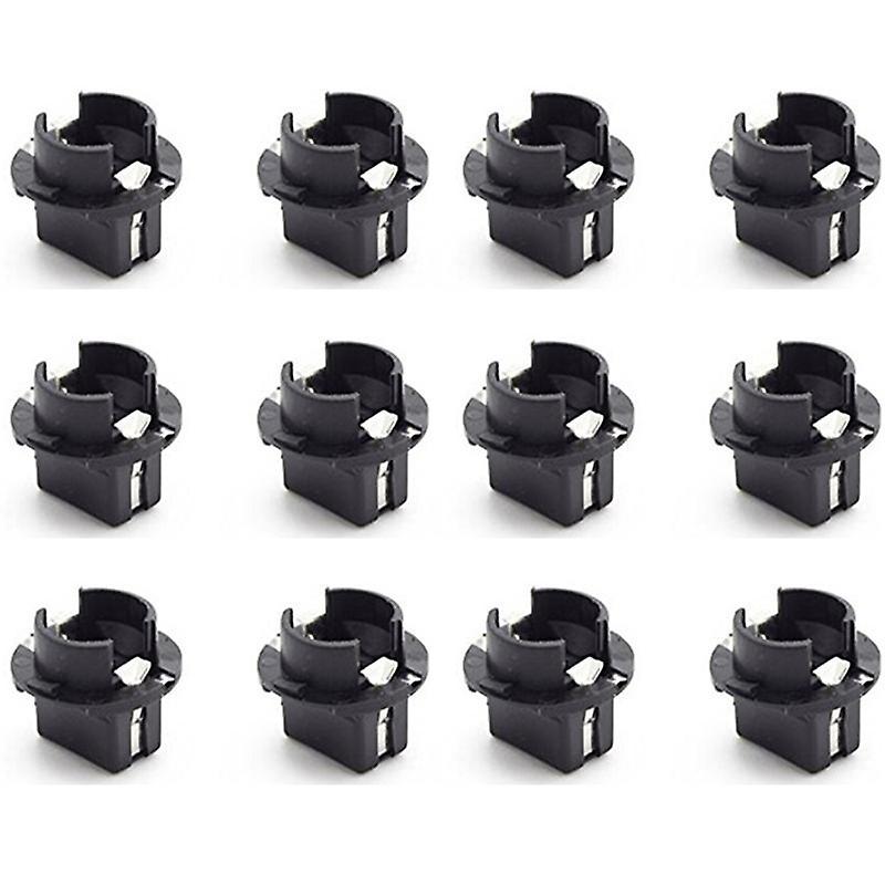 Heedy 12pcs For Instrument Panel Lights T10 Twist Lock Plug And Play Bulb Holder Sockets For Bmw 3-series E36 Black 12 PCS