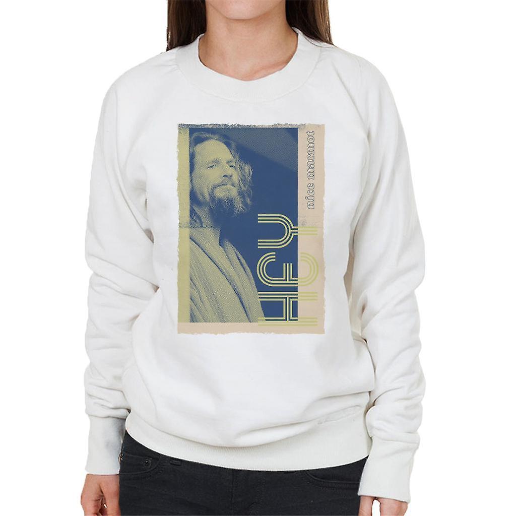 The Big Lebowski The Dude Hey Nice Marmot Nostalgia Women's Sweatshirt White XX-Large