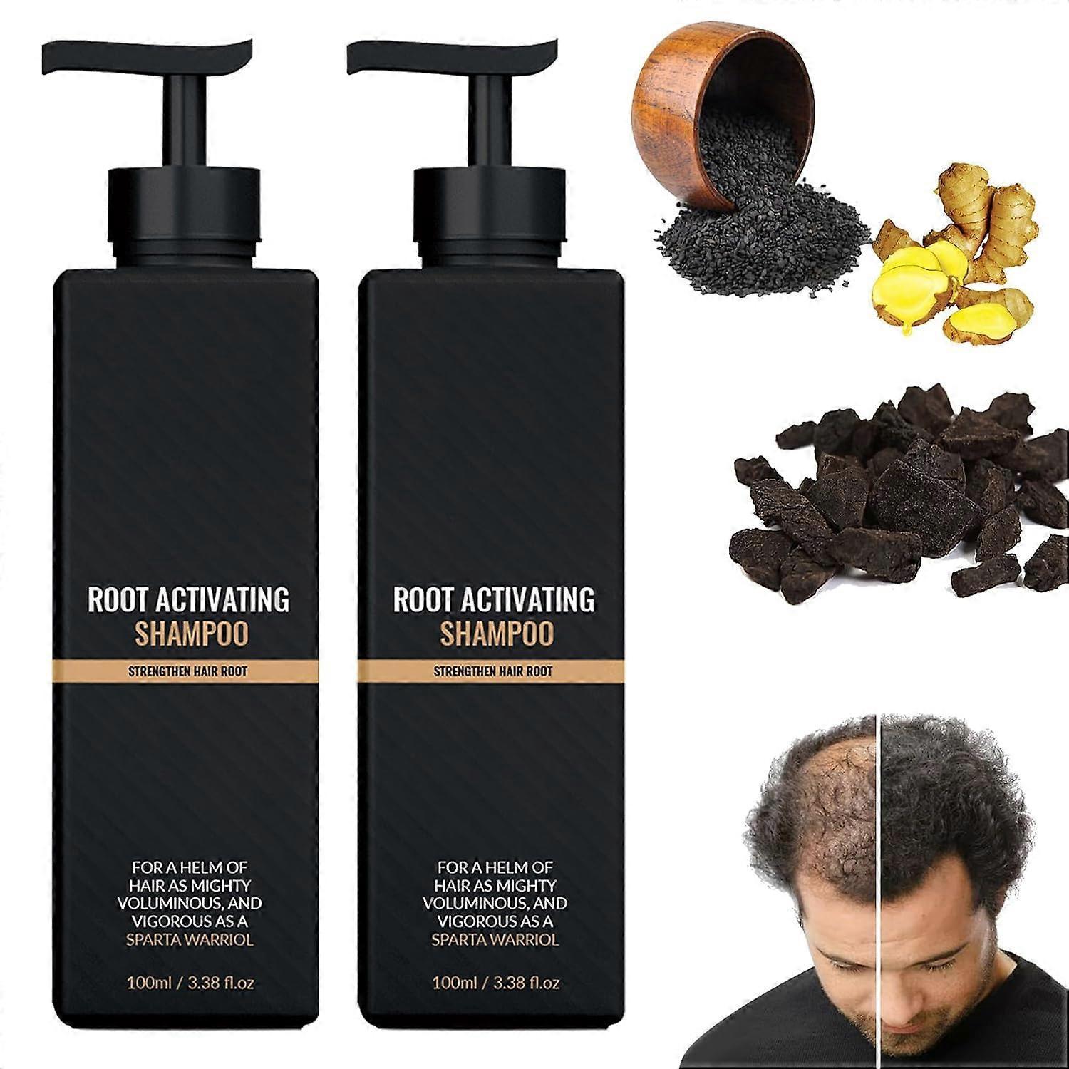 Unbrand Root Activator Shampoo,100ml Hair Loss Shampoo, Shampoo Root Activator, Natural Hair Regrowth Shampoos for Men Women 1 Pcs