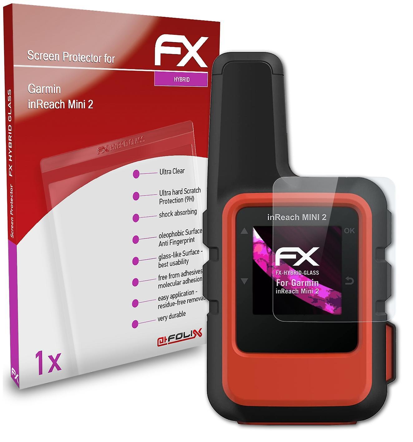 atFoliX armored film compatible with Garmin inReach Mini 2 glass film 9H protective armor 03 FX HYBRID GLASS