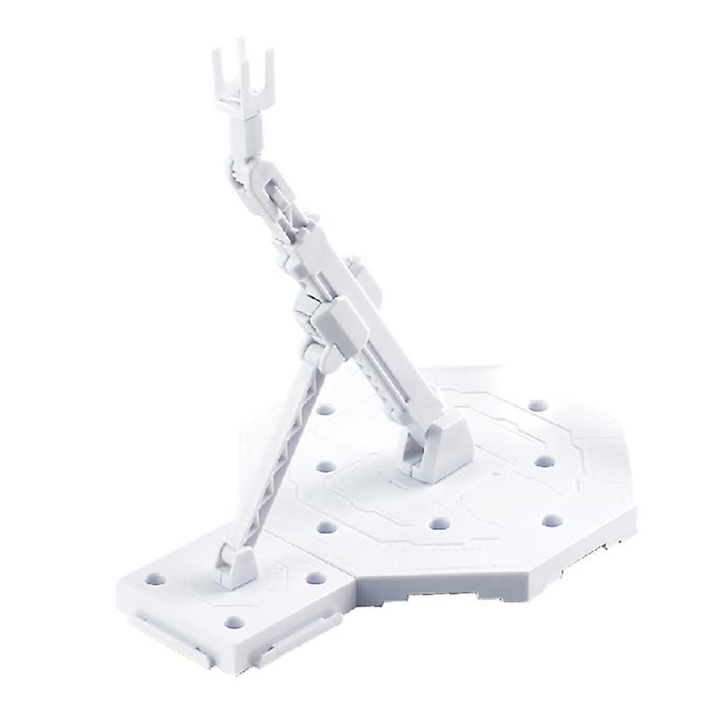 Fisheraw DIY Assembly Action Figure Model Support Bracket Display Base for Gundam RG MG White