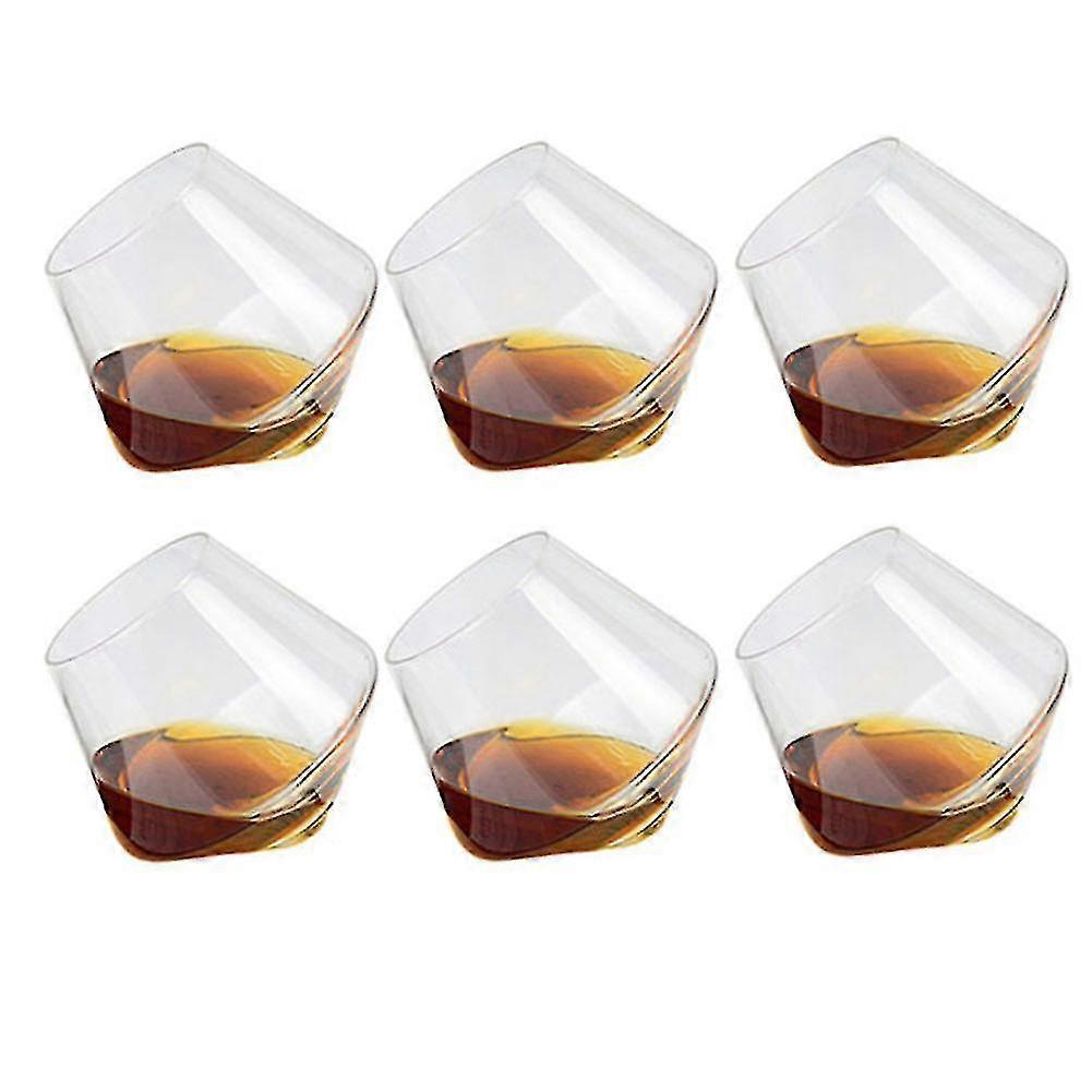 Asiv Pack Of 6 400ml Wine Glass Whiskey Glasses Drinking Tumbler Rum Wine Cup Glass