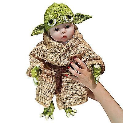 Mssugar Master Yoda Baby, Hundred Days Baby Photography Props, Hand-knitted Five-piece Set