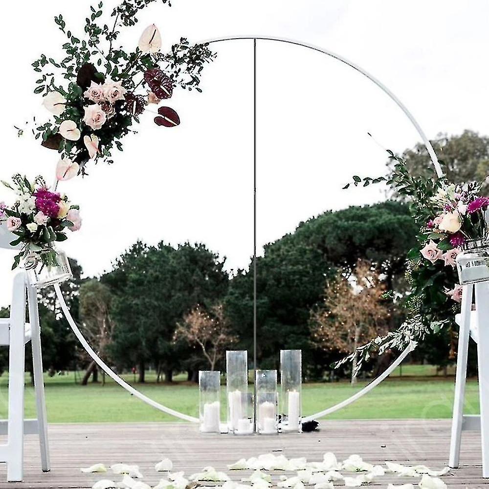 60/80/100/150cm Ring Round Big Arch Circle Ring D H Garland Background Frame Column Wedding *chyi 100CM