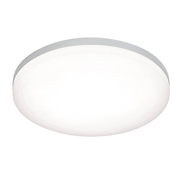 Saxby Lighting Noble Integrated LED 1 Light Bathroom Flush Light Opal, Silver IP44