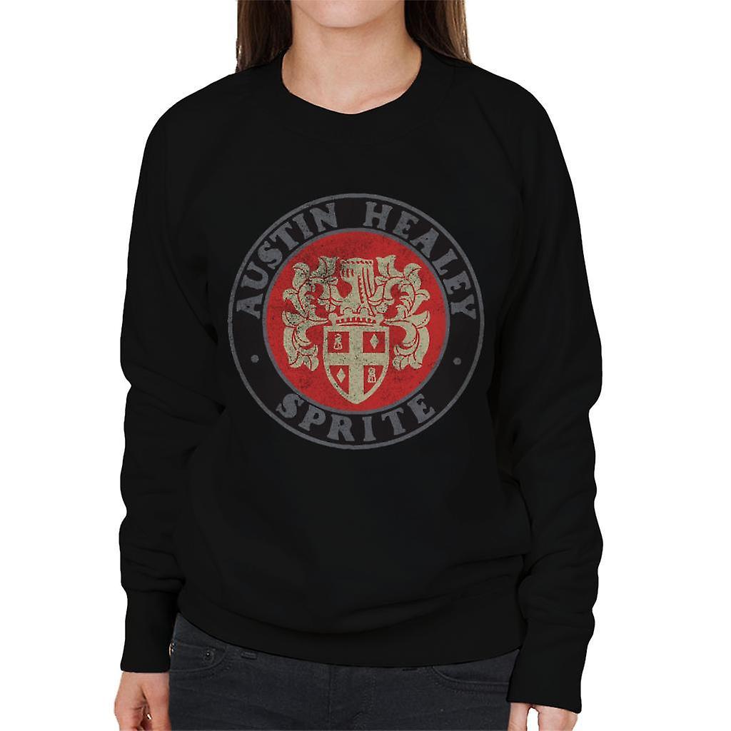 Austin Healey Sprite Logo British Motor Heritage Women's Sweatshirt Black XX-Large