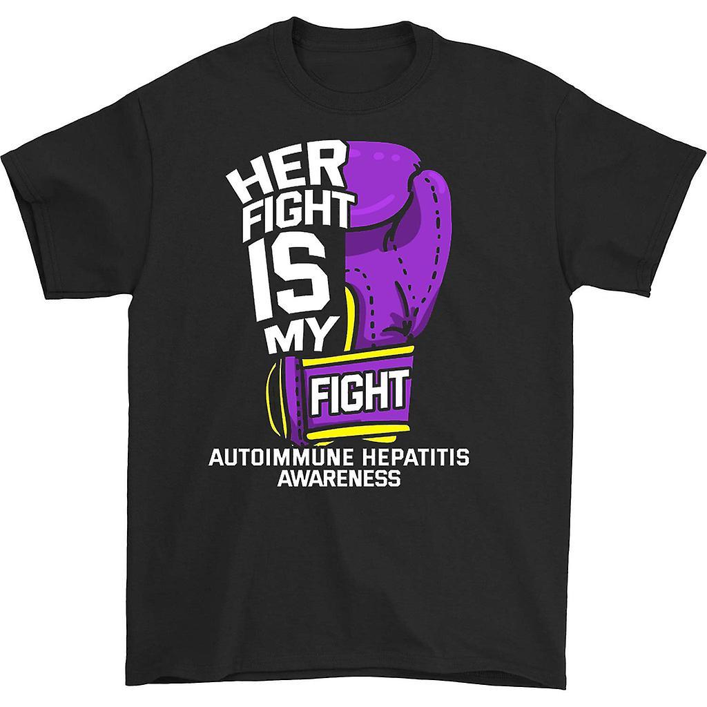 HISHARK Her Fight is My Fight T-shirt Black L