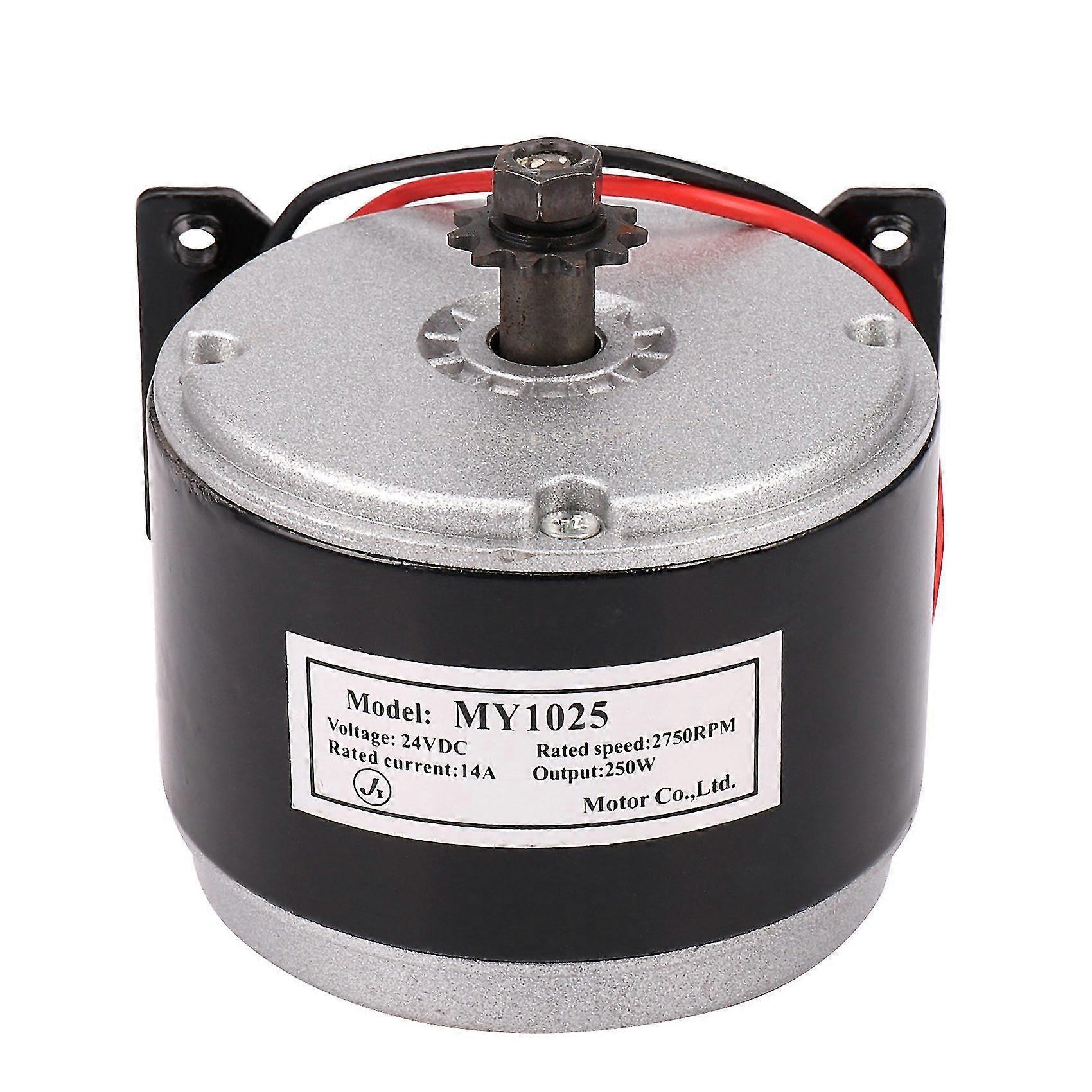 Unbrand 24v Electric Motor Brushed 250w 2750rpm Chain For E Scooter Drive Speed Control