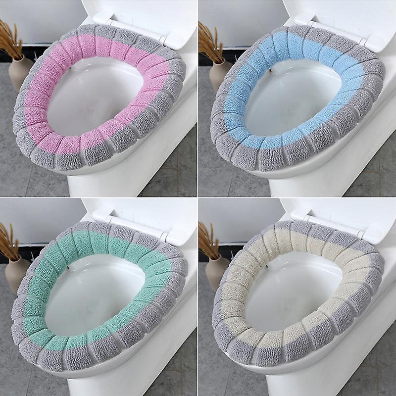 Phwj 4pcs Hot Stretch Toilet Universal Washable Toilet Seat Cushion Soft Thick Fabric Toilet Seat Cover Toilet Seat Cover. Seat Heater Seat Cover