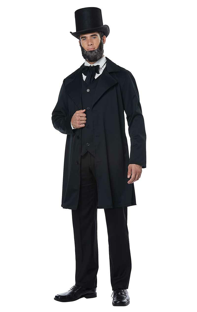 California Costumes Men's Abraham Lincoln/Frederick Douglass Historical American Fancy Dress Costume Black Small