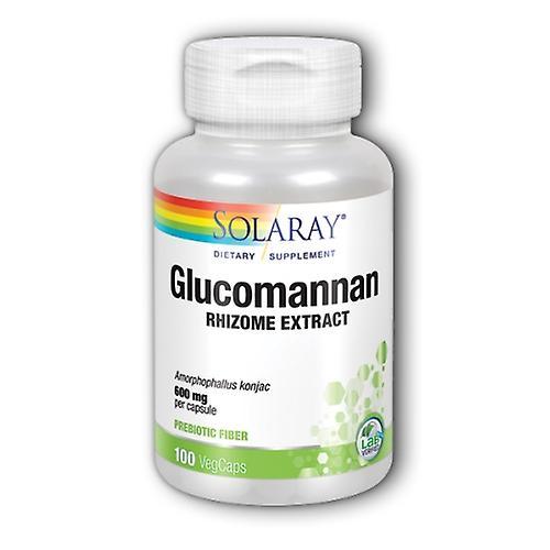 Solaray Glucomannan, 600 mg, 100 Caps (Pack of 1)