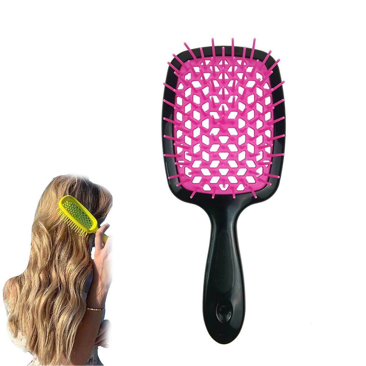 Frusde Lixera Detangling Hair Brush, 2023 New Detangling Hair Brush, Detangling Brush For Curly Hair, Detangling Brush Removes Tangles Rose red