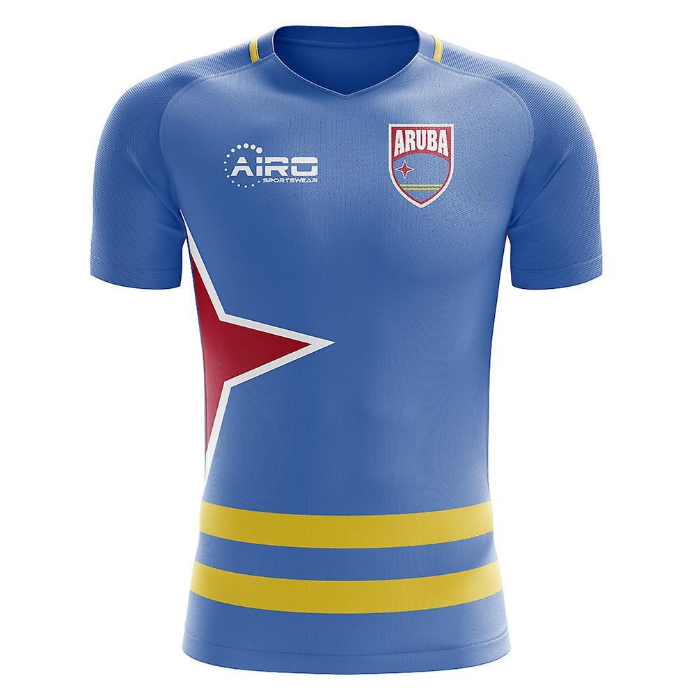 Airo Sportswear 2024-2025 Aruba Home Concept Football Shirt - Little Boys Blue LB 6-7yrs (116-122cm)