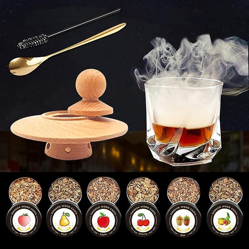 Lelinker Cocktail Smoker Kit For Whiskey Cheese And Flavor Drink Smoker Accessories Cocktail Bar Accessories Cocktail Smoker,ideal Gift For Men, Da...