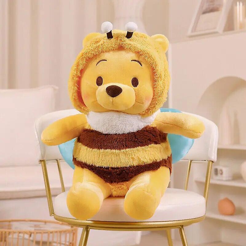 Begleri Hot Cartoon 25/35/50cm Bee Winnie The Pooh Plush Toy Pillow Kawaii Anime Bear Stuffed Doll Toys For Children's Gift Items 35cm