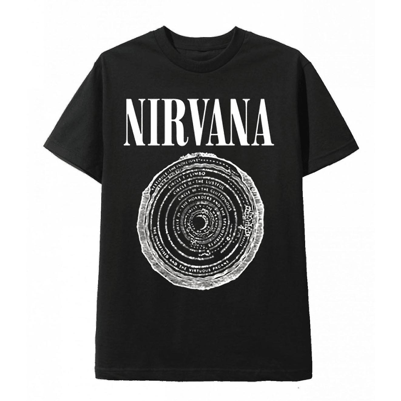 RockShark Nirvana Vestibule Logo Black Tee Shirt M